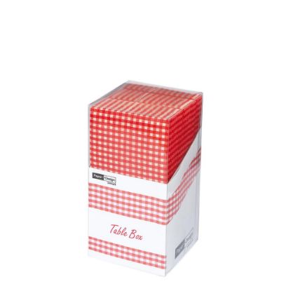 Picture of TABLE BOX-VICHY RED     -25102