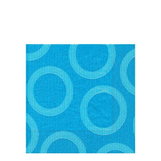 Picture of NAPKIN 40X40 CIRCLE AQUA-38207