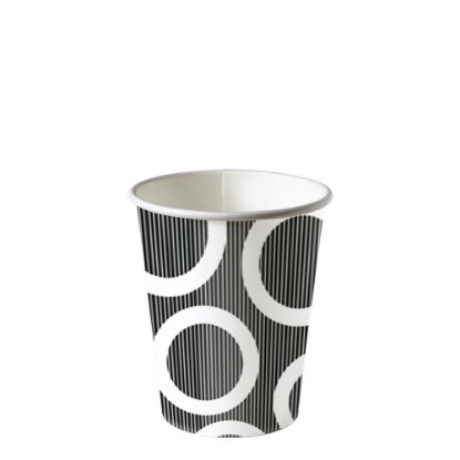 Picture of CUP PAPER-CIRCLE BLACK  -96208