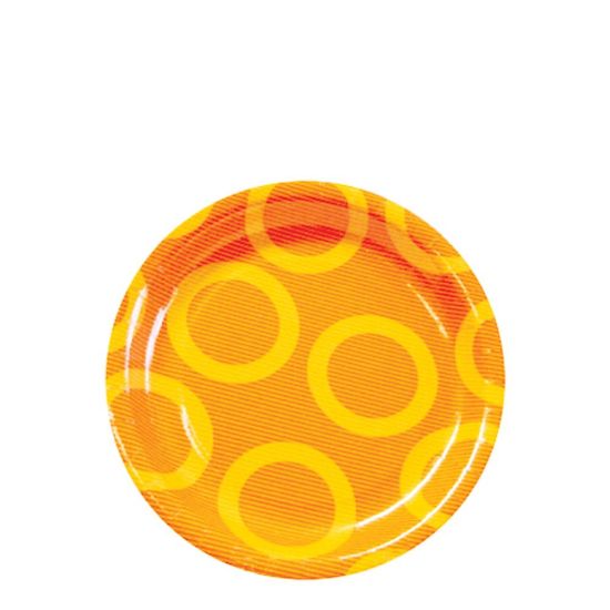 Picture of PLATE 23CM-CIRCLE ORANGE-99201