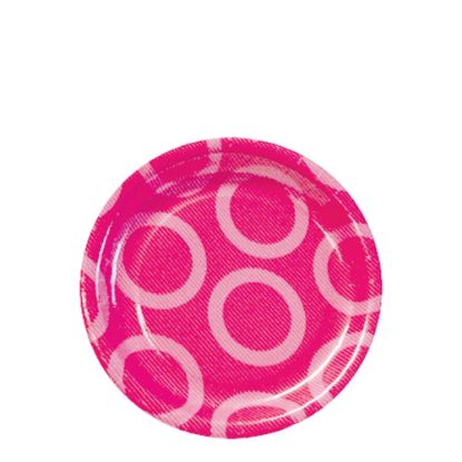 Picture of PLATE 23CM-CIRCLE PINK  -99203