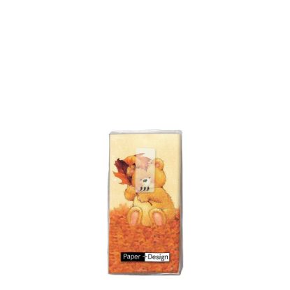 Εικόνα της HANKIE- TEDDY IN LEAVES -01154