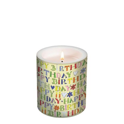Picture of CANDLE 10.5X12-HAPPY BI.-98005