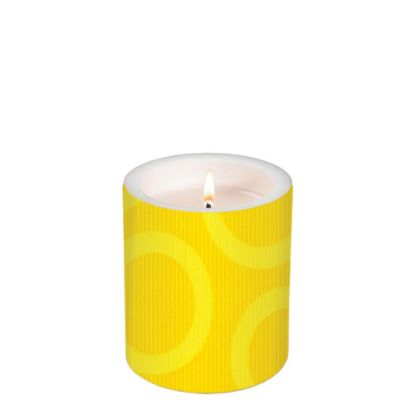 Picture of CANDLE 10.5X8-CIRCLE YE.-98200