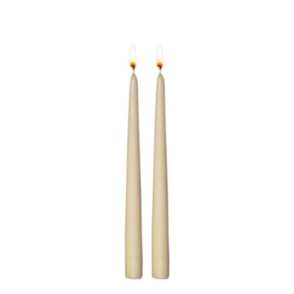 Picture of CANDLE TWIN 24CM-IVORY  -98606