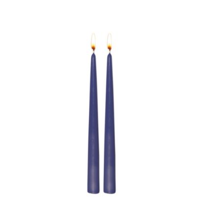 Picture of CANDLE TWIN 24CM-PURPLE -98613