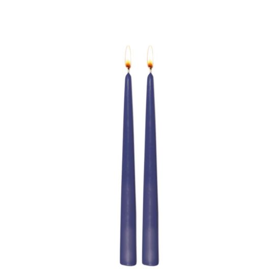 Picture of CANDLE TWIN 24CM-PURPLE -98613