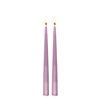 Picture of CANDLE TWIN 24CM-PINK   -98615