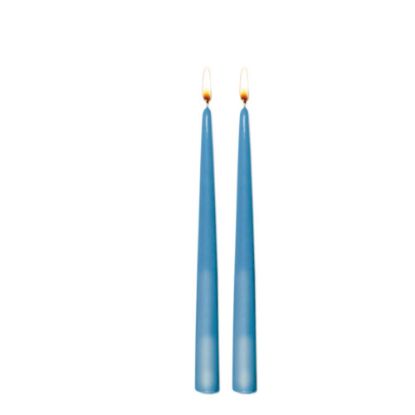 Picture of CANDLE TWIN 24CM-BLUE L.-98616