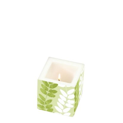 Picture of CANDLE 8X8X8-LEAVES DANC-98736