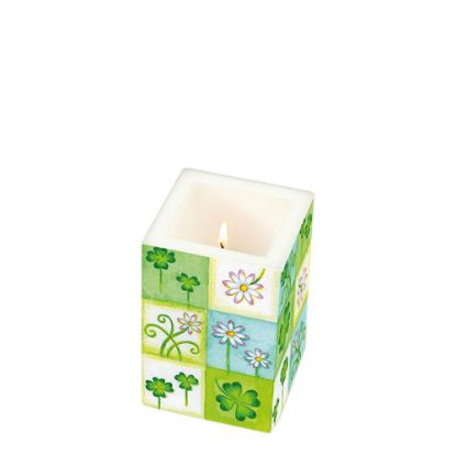Picture of CANDLE 8X8X12-SHAMROCKS -98823