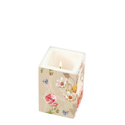 Picture of CANDLE 8X8X12-FLEURS D'E-98834