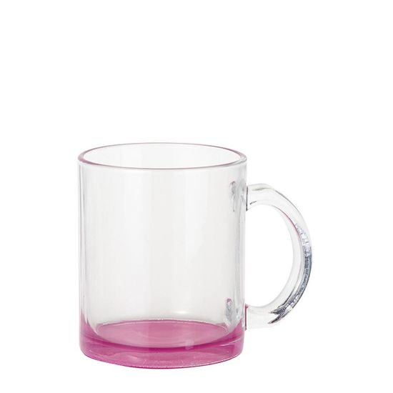 Picture of MUG GLASS -11oz (CLEAR) PURPLE bottom