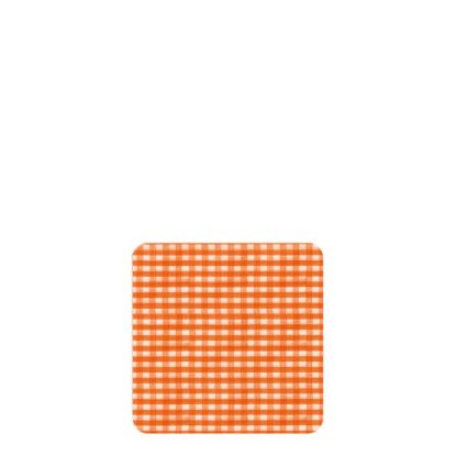 Picture of COASTER- VICHY ORANGE   -02300