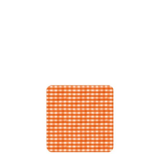 Picture of COASTER- VICHY ORANGE   -02300