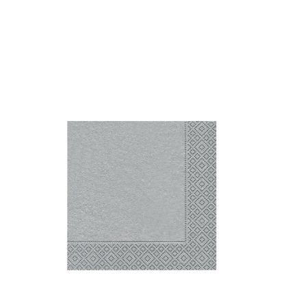 Picture of NAPKIN 25X25 UNI SILVER -10086