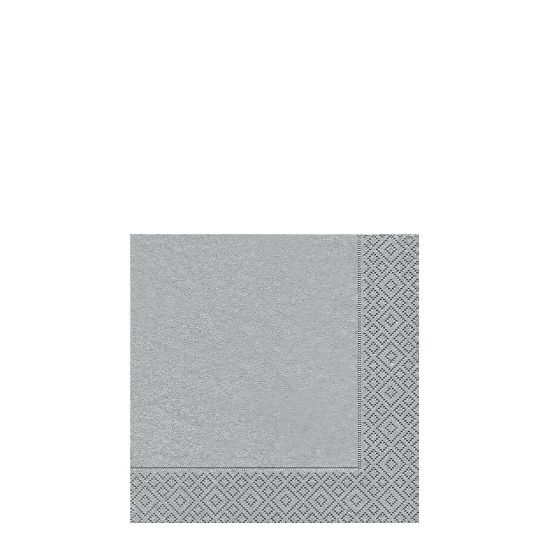 Picture of NAPKIN 25X25 UNI SILVER -10086