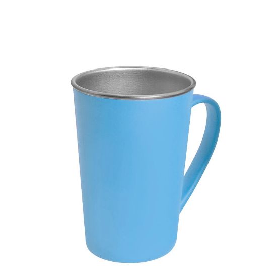 Picture of Tumbler 17oz (With Handle) BLUE PolyWrap Matt