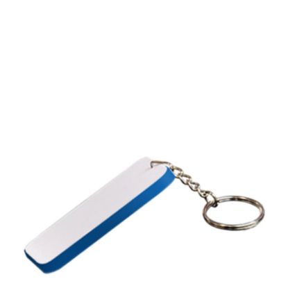 Picture of Key-ring 48x68mm (Plastic 2-sided) BLUE DARK edge