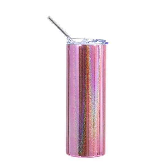 Picture of Skinny Tumbler 20oz PINK Metallic Sparkling