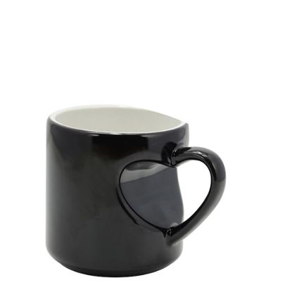 Picture of MUG CHANGING COLOR 11oz. (HEART) BLACK semi gloss