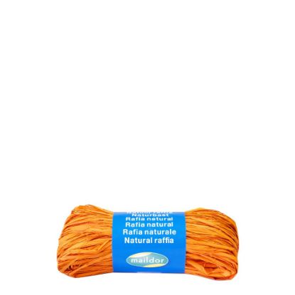 Picture of RIB.RAFFIA-NAT.ORANGE -196058C