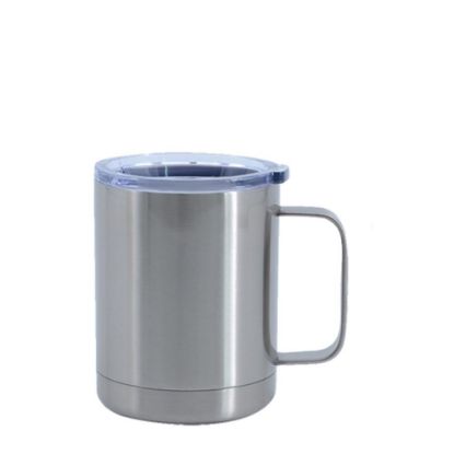 Εικόνα της Stainless Steel Mug 10oz - SILVER with Handle