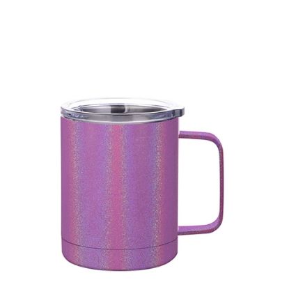 Picture of Stainless Steel Mug 10oz - PURPLE sparkling with Handle