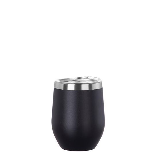 Picture of Stemless Cup 12oz (Black) Powder Coated Matt