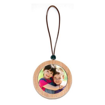 Εικόνα της Keyring -Bamboo- 4.5x4.5cm (Round)