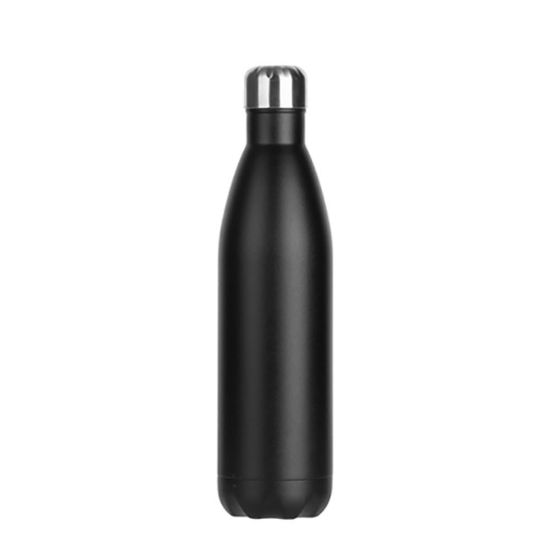 Picture of Bowling Bottle 25oz/750ml (Black) Powder Coated Matt