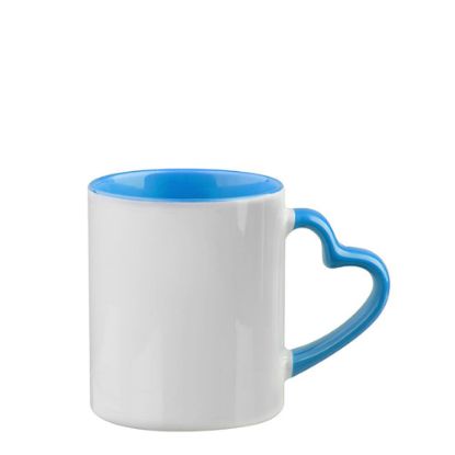 Picture of MUG 11oz. (Heart) Blue handle