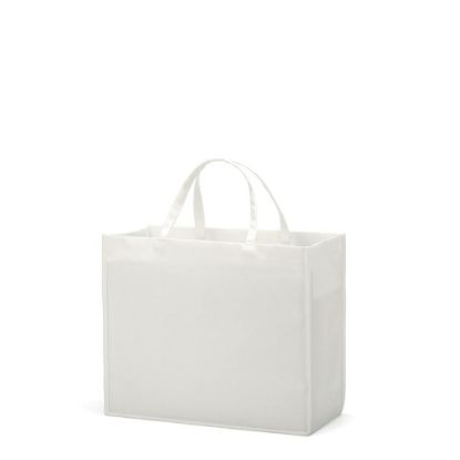 Picture of Shopping Bag (Linen White) 30x30x19cm side gusset