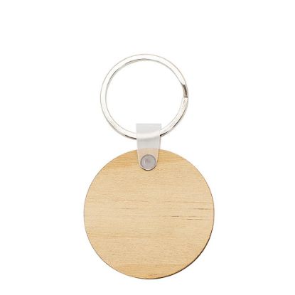 Picture of Keyring 2 sided Round (diam.4.4 cm) 5mm - Plywood