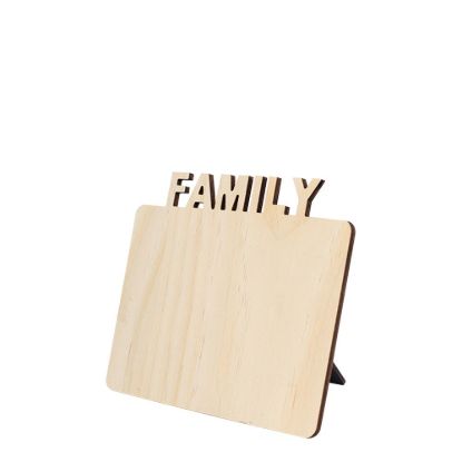 Picture of Photo Frame FAMILY (17.5x15 cm) 5mm - Plywood with Easel