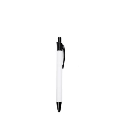 Picture of Ballpoint Pen WHITE Aluminium 12.5x1.5cm (with Shrink Wrap)