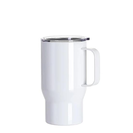 Picture of Travel Tumbler 550ml (White) with Handle