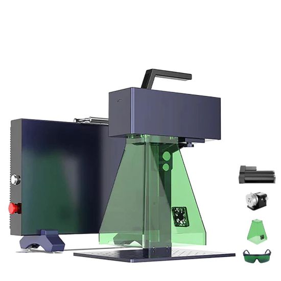 Picture of G2 (30W) 15x15cm Metal & Plastic Fiber Laser Engraver with Electric lift