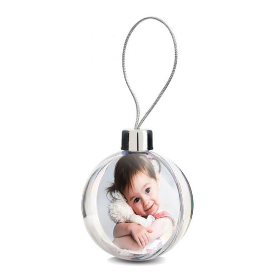 Picture of BALL - ACRYLIC 8cm (with Silver Cap & Band) not for sublimation