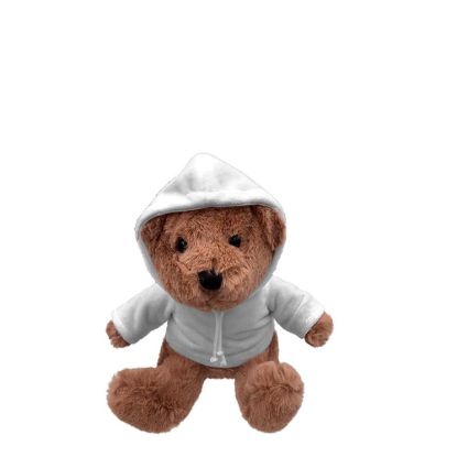 Picture of TEDDY BEAR - 20 cm BROWN dark (with HOODIE)