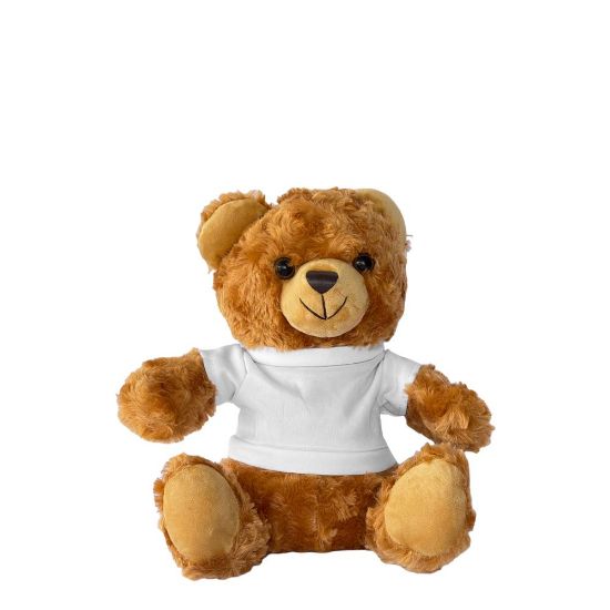 Picture of Teddy Bear (Brown Dark) 25cm with T-Shirt