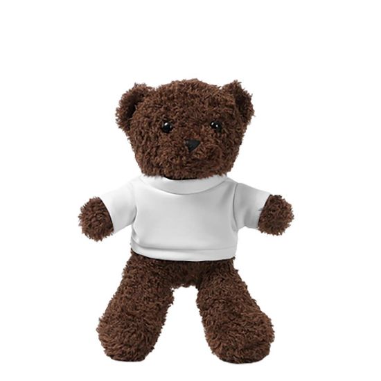 Picture of Teddy Bear (Brown Dark) 25cm with T-Shirt