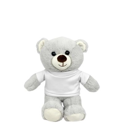 Εικόνα της Teddy Bear (Grey Light) 25cm with T-Shirt