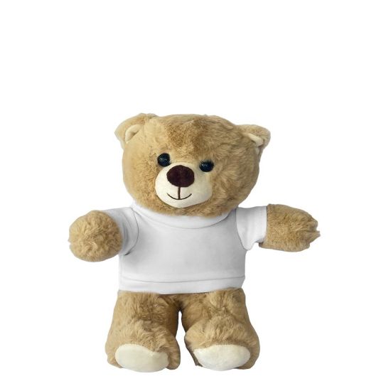 Εικόνα της Teddy Bear (Brown Light) 25cm with T-Shirt
