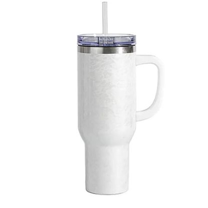 Picture of Travel Tumbler 1200ml (White) 3D Puffy Cloud - Plastic Handle