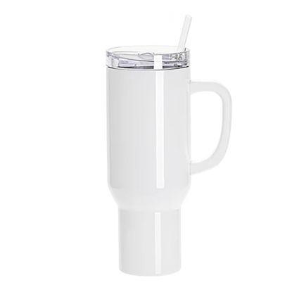 Picture of Travel Tumbler 1200ml (WHITE gloss) Plastic Handle