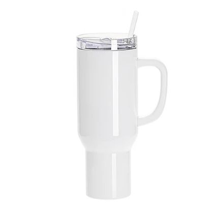Picture of Travel Tumbler 1200ml (White) Plastic Handle