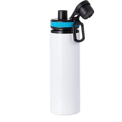 Εικόνα της Water Bottle - Aluminum (WHITE) 850ml with Blue Cap