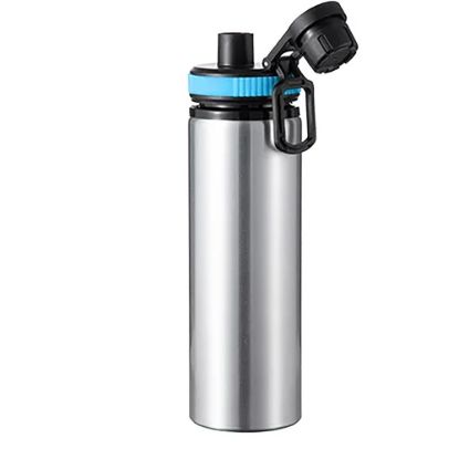 Picture of Water Bottle - Aluminum (SILVER) 850ml with Blue Cap