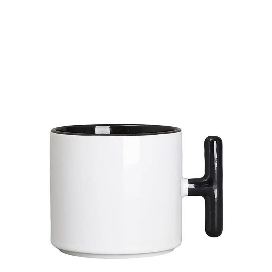 Εικόνα της MUG 9oz (T-Handle) Inner & Handle - Black